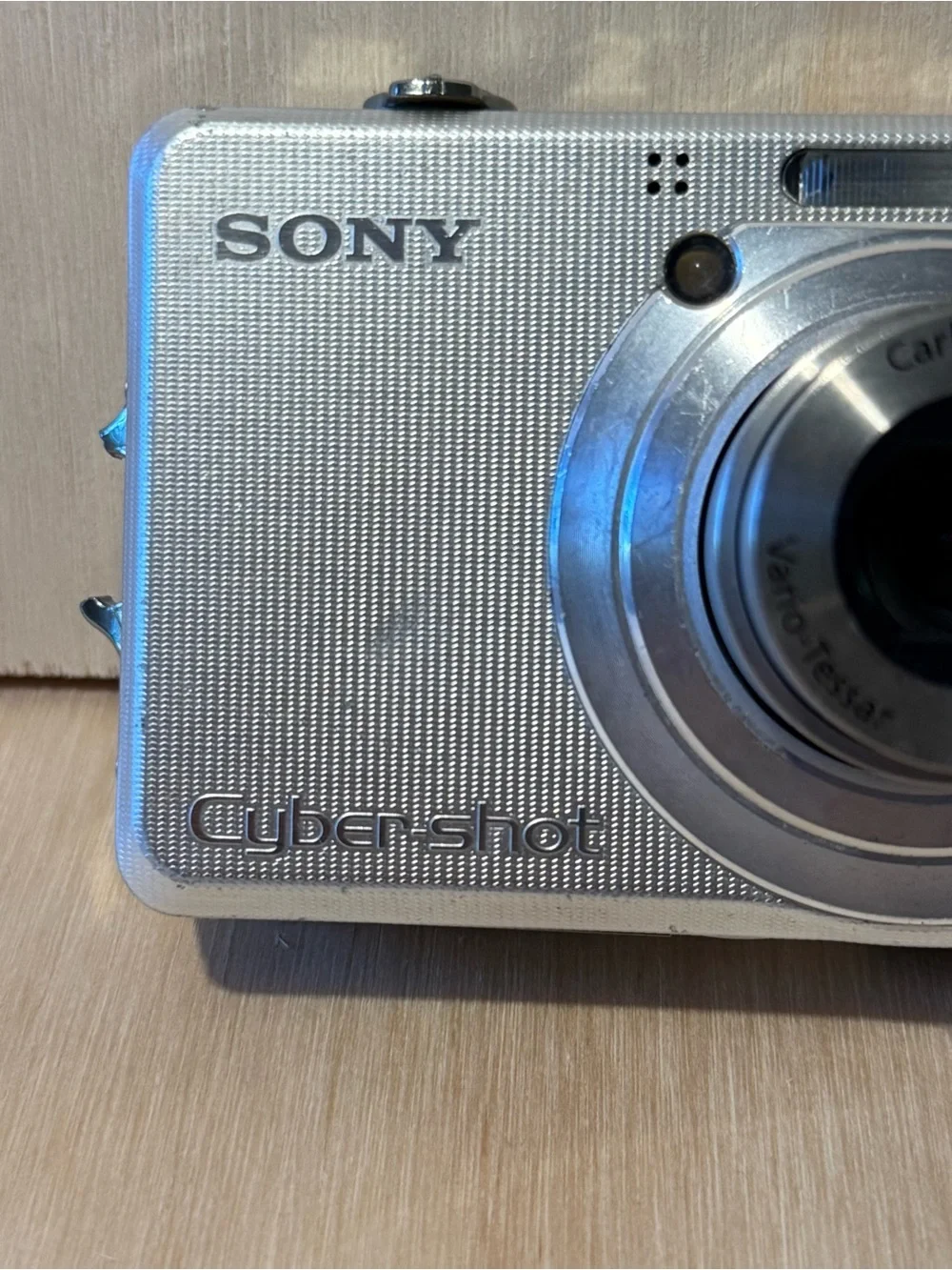 Sony Cyber-shot DSC-W100 Silver 8.1MP Tested Good w/Card-Charg-Bat Read Info Blw